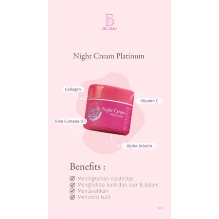 CREAM MALAM PLATINUM |CREAM MALAM ANTI AGING| CREAM MALAM BUMIL ( SENSITIF)BEAUTY GLOW BG SKINCARE