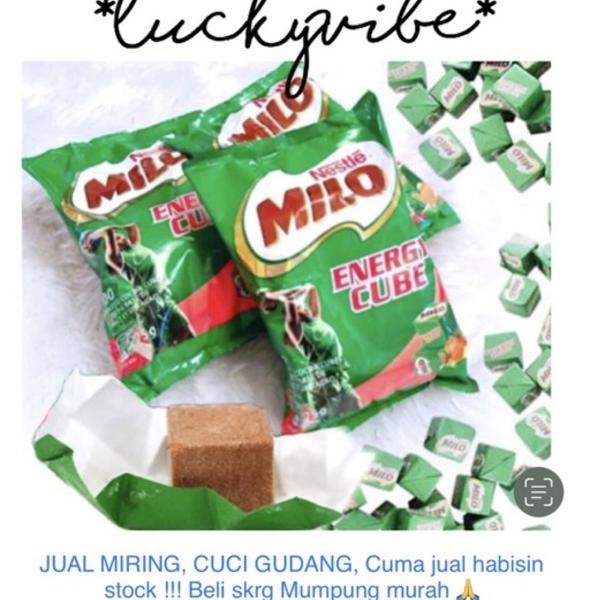 

7.7 NESTLE MILO CUBE 100/ MILO CUBE ENERGY 100pcs impor exp 2023 .,