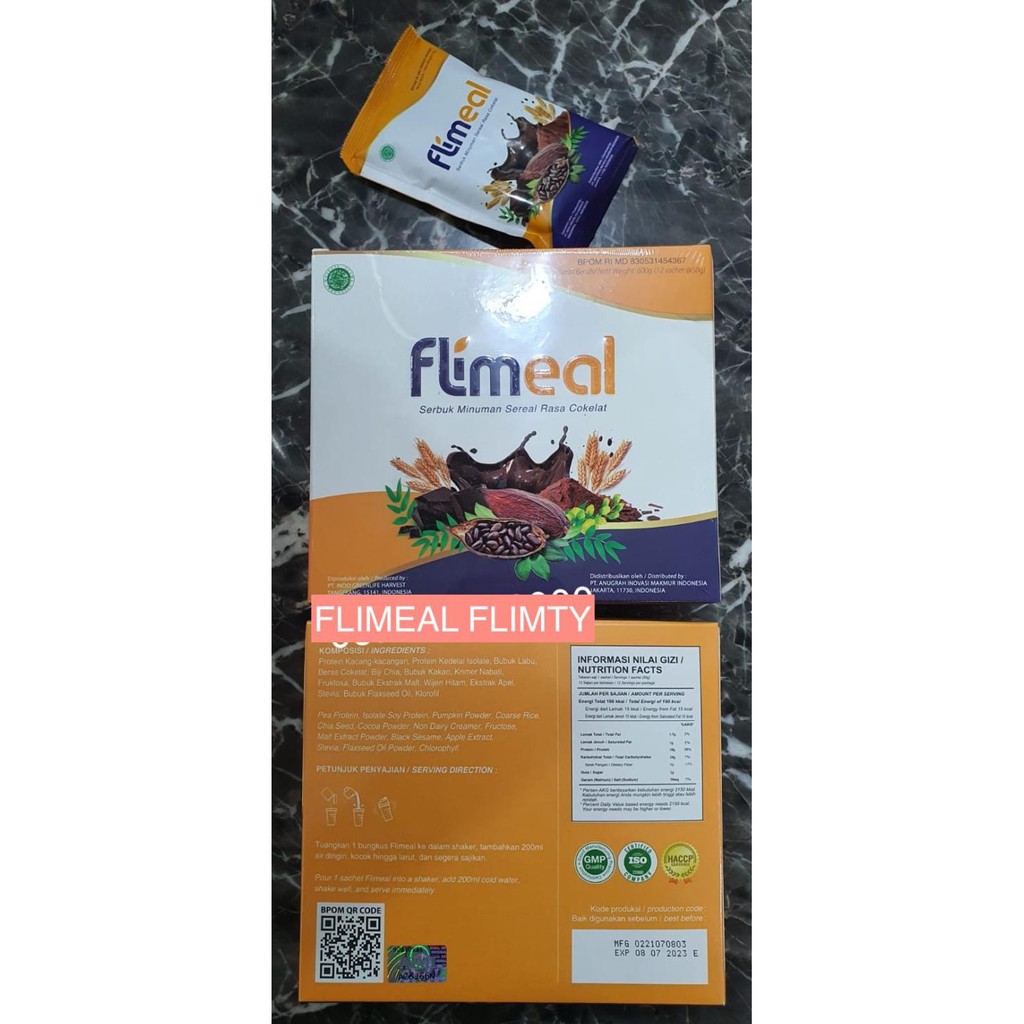

Discount FLIMEAL 1 BOX MEAL REPLACEMENT DIET SEREAL CEREAL SACHET BY FLIMTY