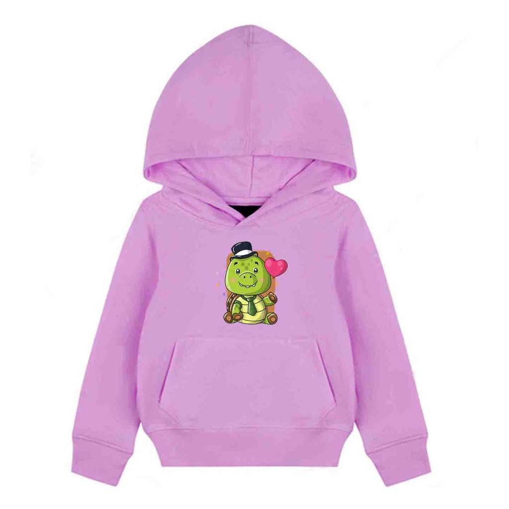 Hoodie Anak Mr Turtle Sweater Pakaian Fleece Anak M - XL