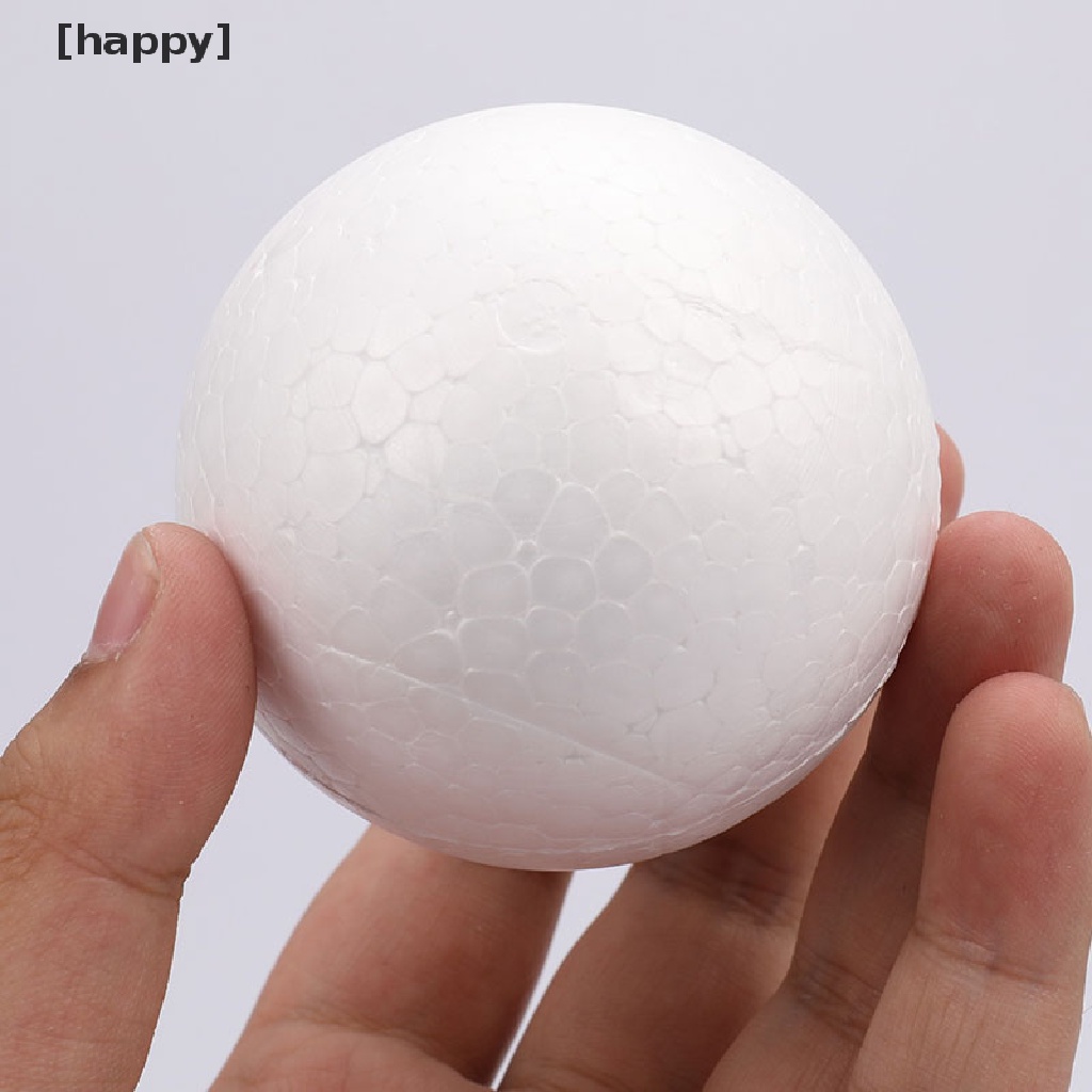 10pcs Bola Busa Polystyrene Styrofoam Ukuran 70mm Untuk Dekorasi Pesta