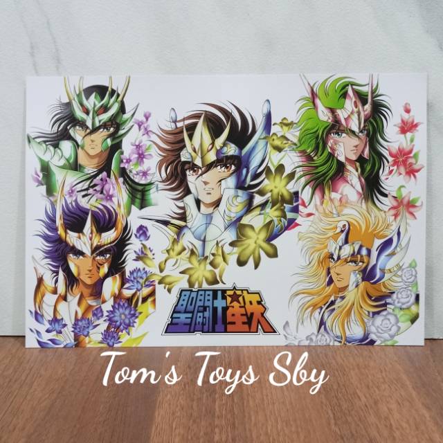 

Mini poster / kartu pos saint seiya god cloth postcard