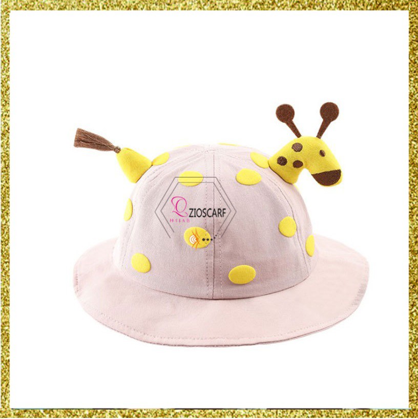 Topi Bucket Anak Jerapah topi fashion balita pelindung wajah anak Topi Anti virus topi jalan - BTA