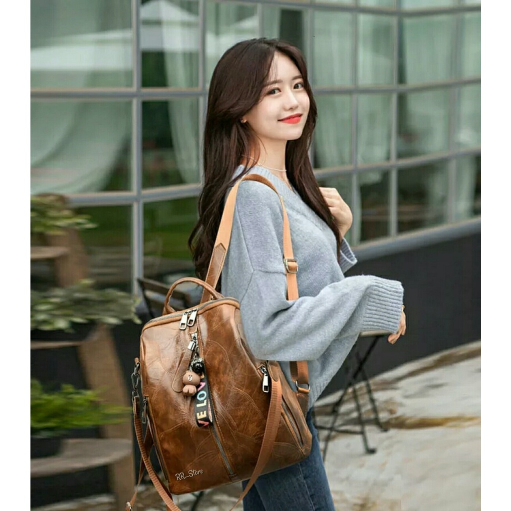 ST_Ransel Wanita Terbaru 2021/2022 - Ransel Wanita Multifungsi - Ransel Korean Motif fitaloka