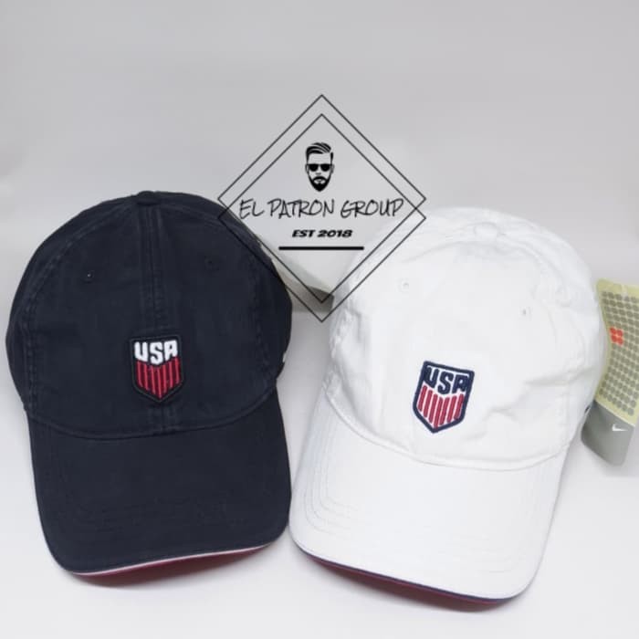 Unik topi basketball nike x USA olympic logo embroidered UNISEX (FREEBOX) - Hitam Murah