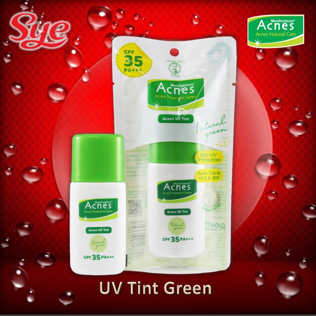 BPOM ACNES UV TINT NATURAL GREEN SPF 35 PA+++ 30GR / ACNES UV TINT / SYE