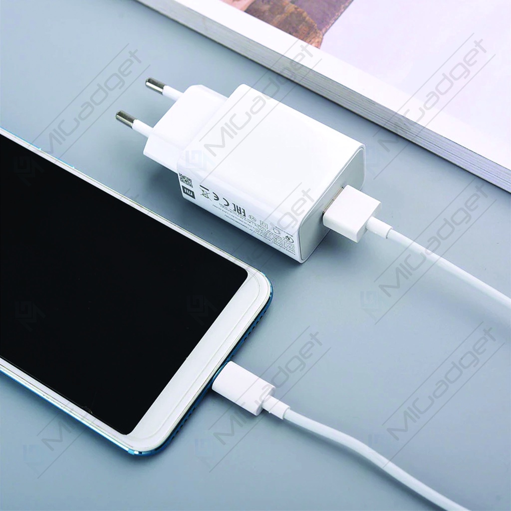 USB Charger 22.5W QC 3.0 MDY-11-EP Colokan Standar Indonesia Kabel Type C