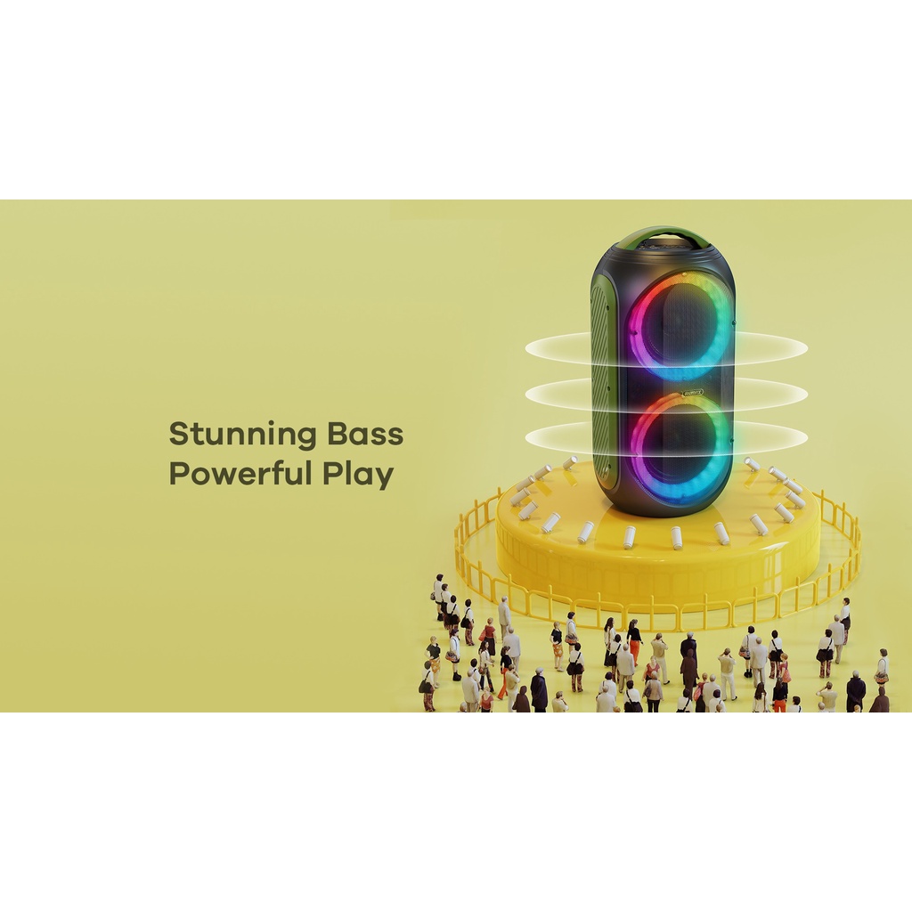 REMAX RB-X9 LITTLE BOY - HiFi Portable Wireless Speaker Extra Bass FREE WIRELESS MICROPHONE
