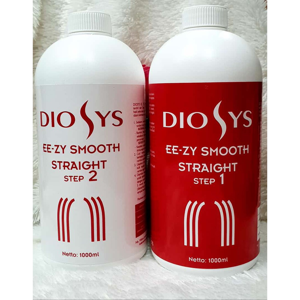 DIOSYS STEP 1 &amp;  STEP 2 SMOOTH STRAIGHT 1 LITER (1000ML) pelurus rambut REBONDING