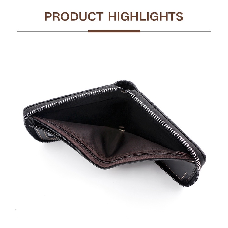 [ETC] Dompet Kulit PU Impor Original MenBense Exclusive American European Fashion Men's Short Wallet D5515