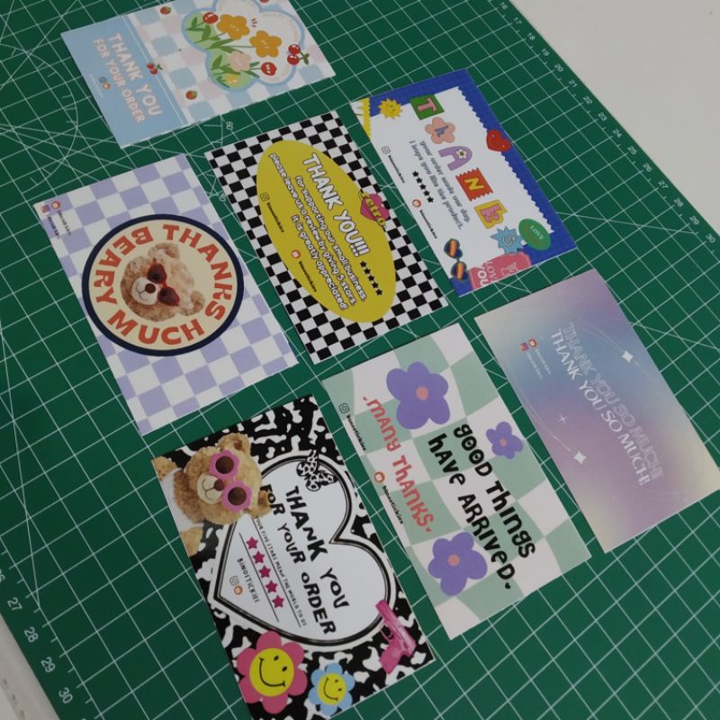 

[MIN. ORDER 20 PCS] Thank you card / kartu ucapan terima kasih online shop / thanks card / ty card
