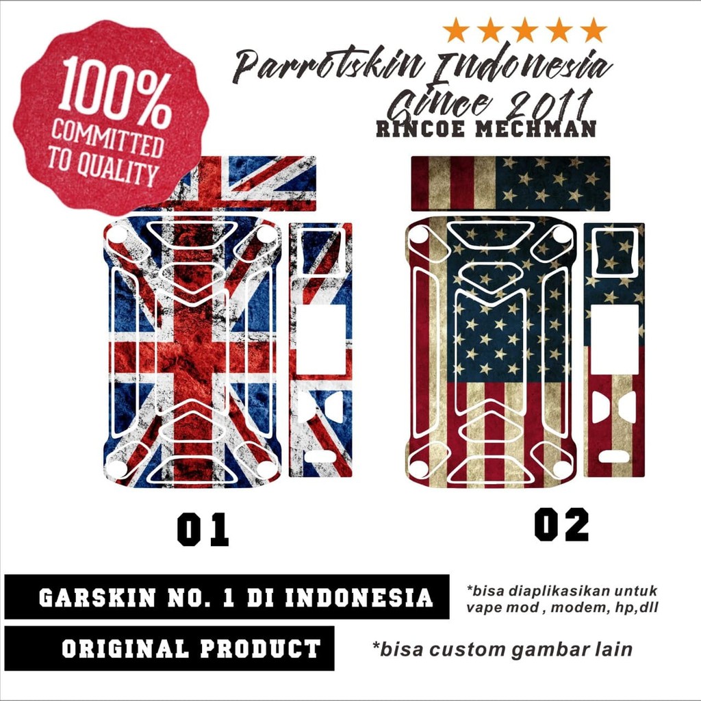 Garskin Skin Rincoe Mechman England Flag Edition BISA CUSTOM JUGA Loh