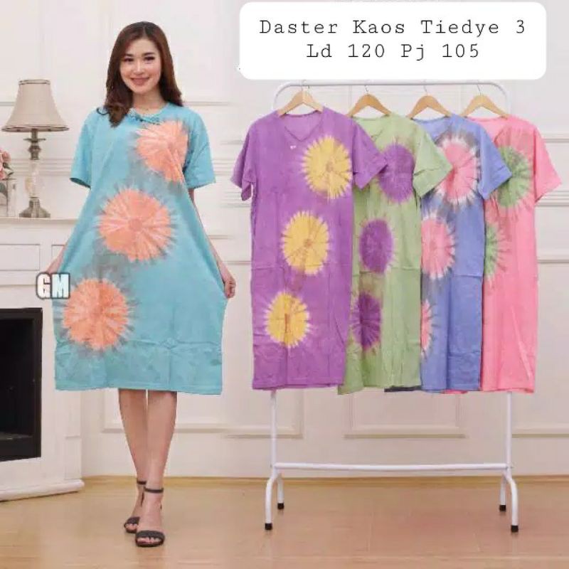 Daster Jumbo Ld 120 cm Bahan Kaos