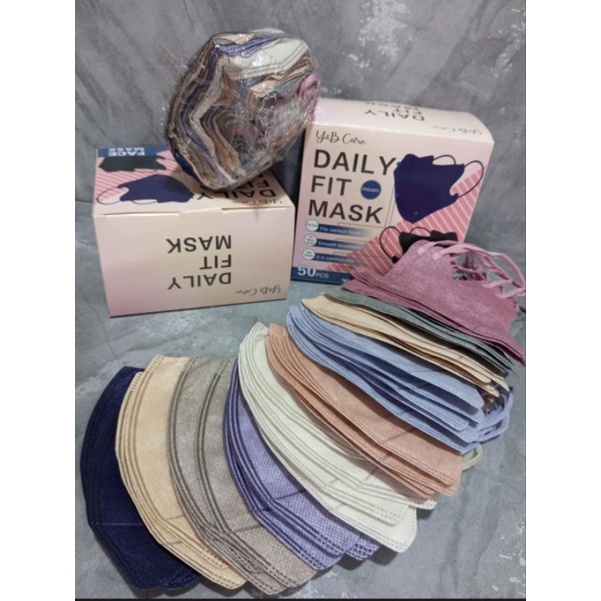 MASKER FACE MASK WARNA MIX 1DOS ISI 50PCS