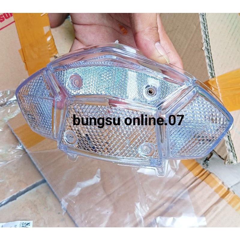 KACA MIKA LAMPU STOP BELAKANG VEGA ZR LAMA PUTIH
