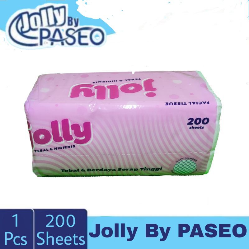 JOLLY BY PASEO 250s X 5 PCS TISSU WAJAH HALUS &amp; LEMBUT /  FACIAL TISSU / TISSU WAJAH