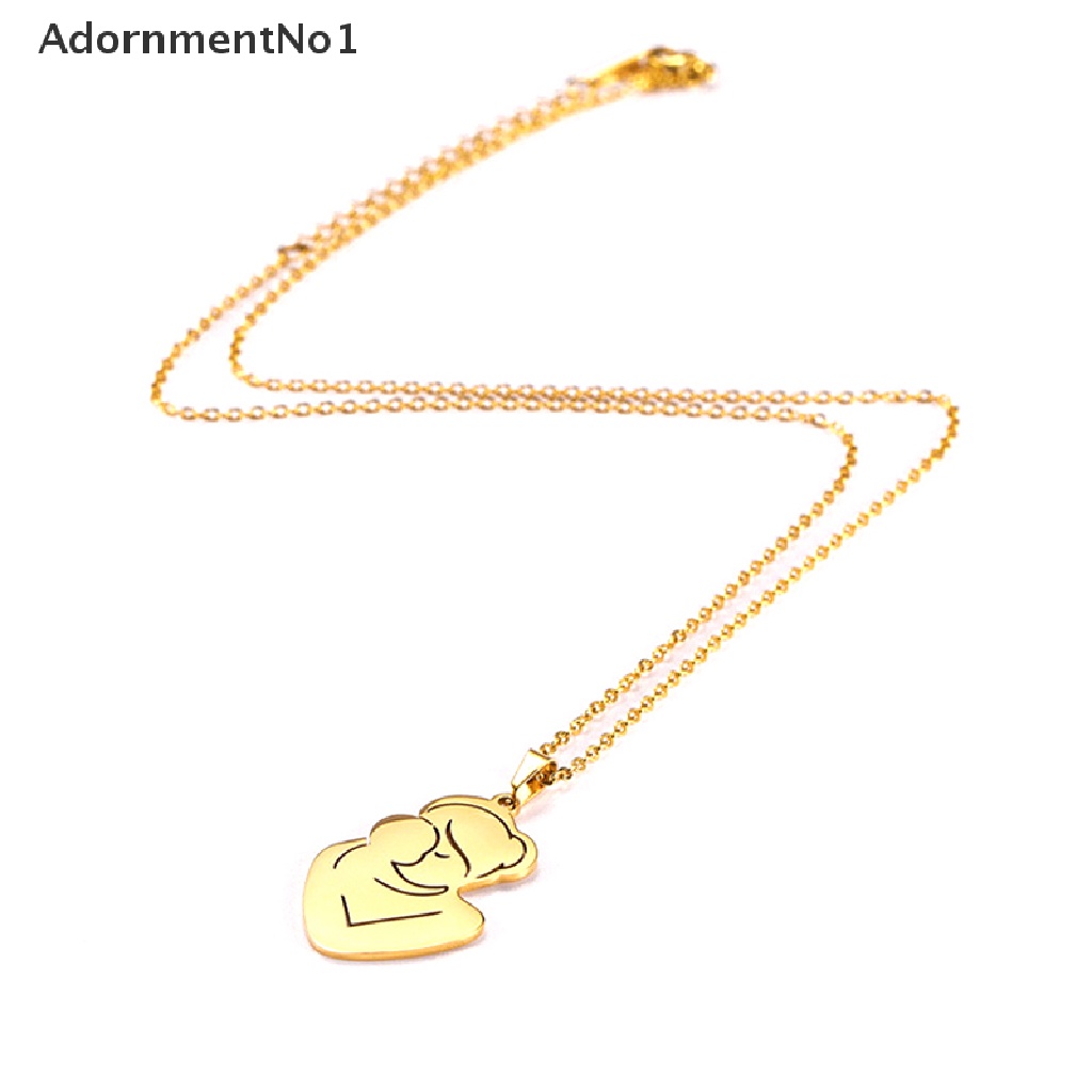 (AdornmentNo1) Kalung Rantai Stainless Steel Motif Tulisan Mother 's Day Untuk Wanita / Hadiah