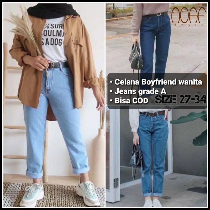 PROMO CELANA BOYFRIEND JEANS WANITA /BF POLOS / JEANS WANITA