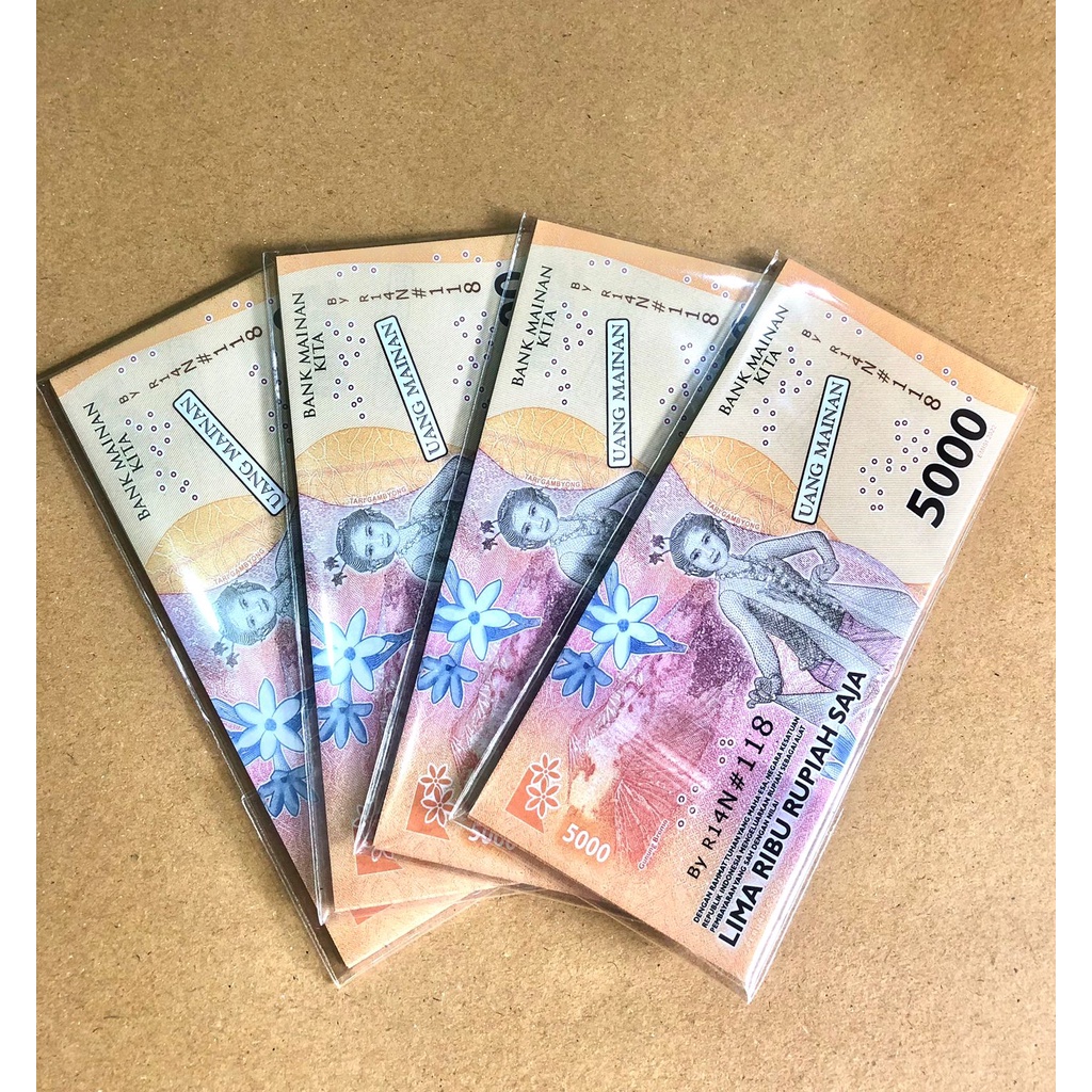 uang mainan  ( HARGA UNTUK 25  LEMBAR )-5.000 baru