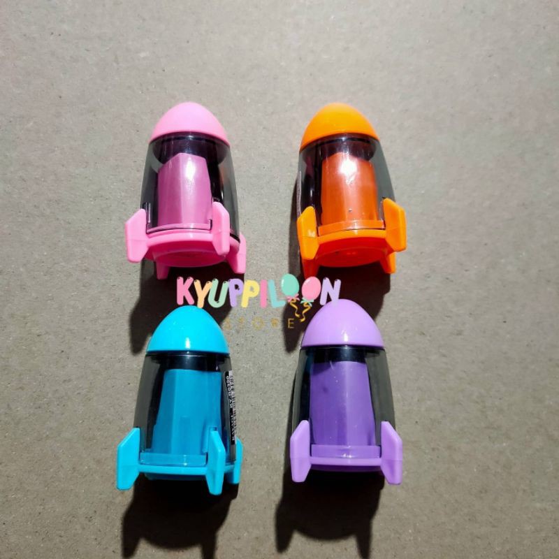 

1 Lusin Serutan Kayagi Roket / Rautan Pensil Untuk Sekolah