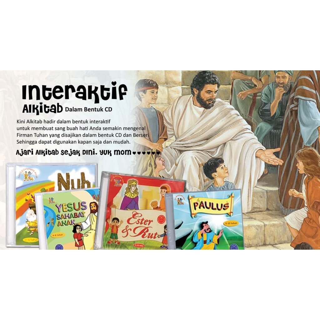 CD INTERAKTIF/CD TOKOH KRISTEN/ CD PENGENALAN ALKITAB UNTUK ANAK