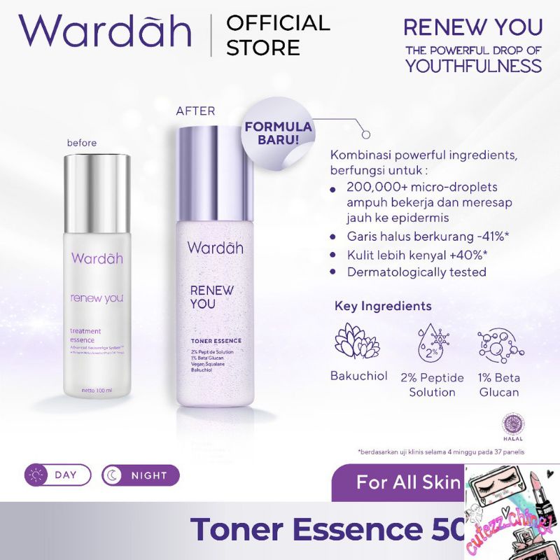 ☃Cutezz_Ching1☃Wardah Renew You Toner Essence 50ml