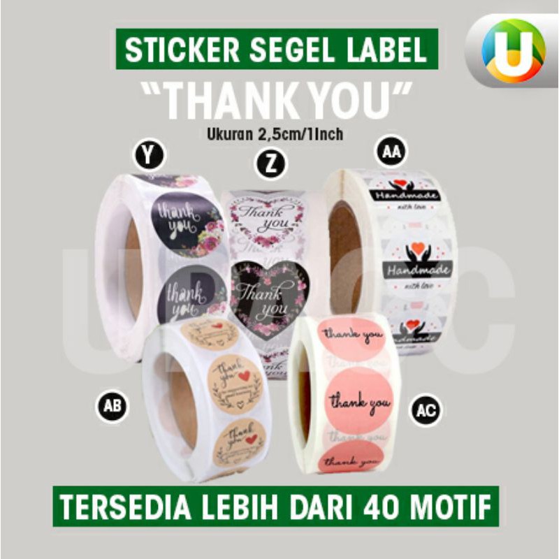 

[Isi 100Pcs - Part 6] Stiker Segel Thank You For Your Order Stiker untuk Kemasan Stiker Amplop