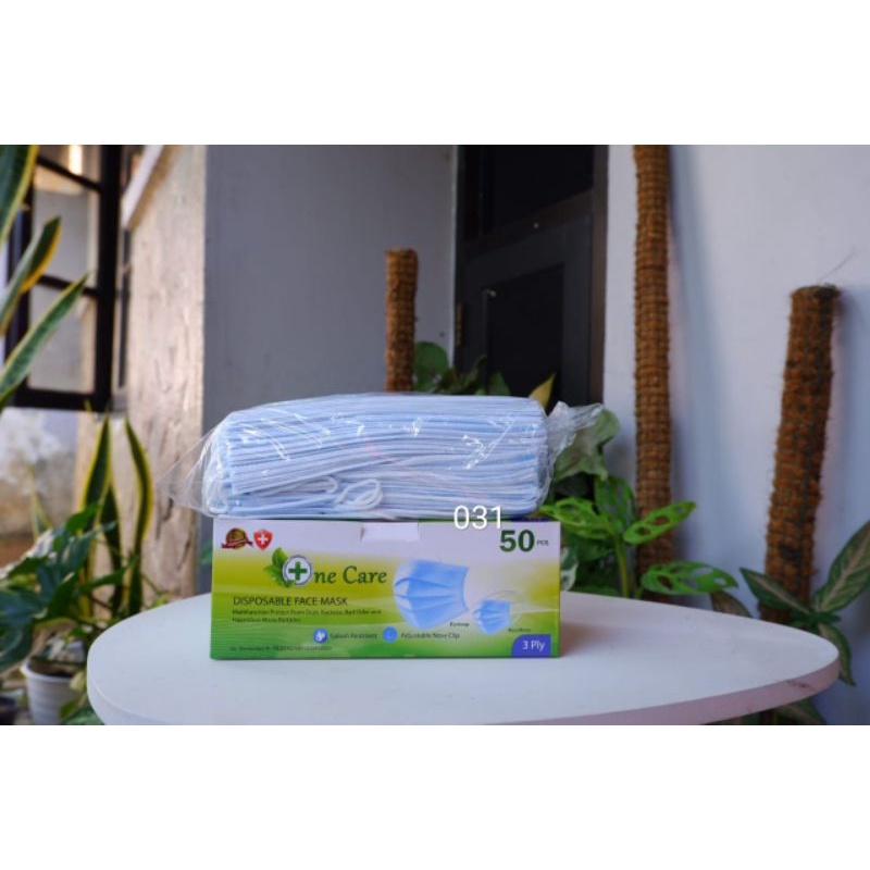 MASKER ONECARE HEADLOOP | MASKER ONECARE HIJAB | MASKER HIJAB ONE CARE 3PLY ISI 50PCS