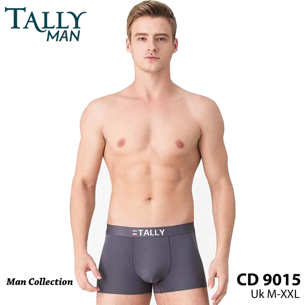 TOKO KL | BOXER TALLY KATUN 100 % TALLY Celana Boxer Pria/Cowo Katun Bambu Fit to M - XXL Adem dan Nyaman CD 9015