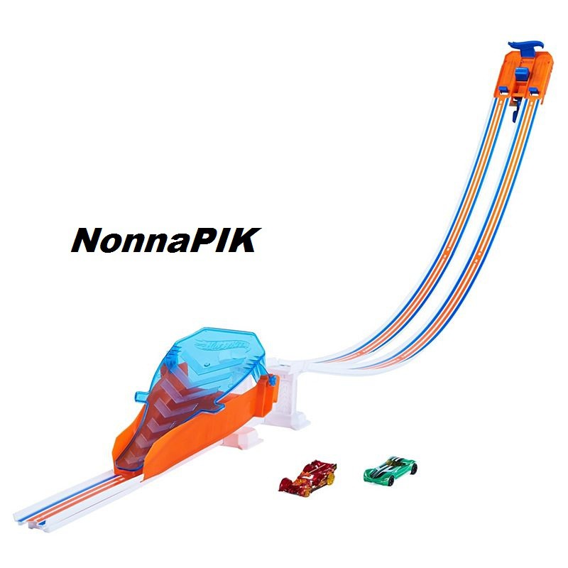 Hot Wheels Drop Race Jump Trackset - Mainan Trek Mobil Balap