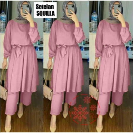 Baju Gamis Muslim Terbaru 2021 2022 Model Baju Pesta Wanita kekinian Bahan Brokat Kondangan remaja