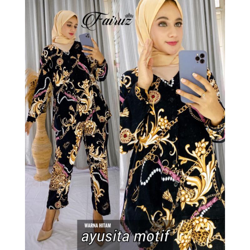 Daster Arab FAIRUZ AYUSITA Baju setelan Pajamas rayon