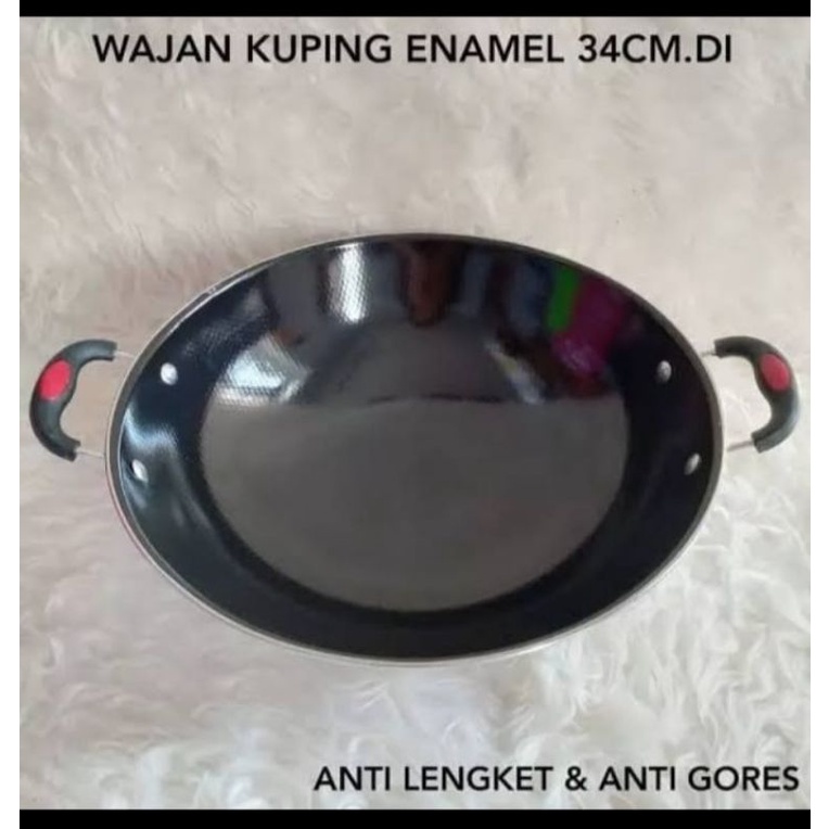 wajan enamel 34 cm