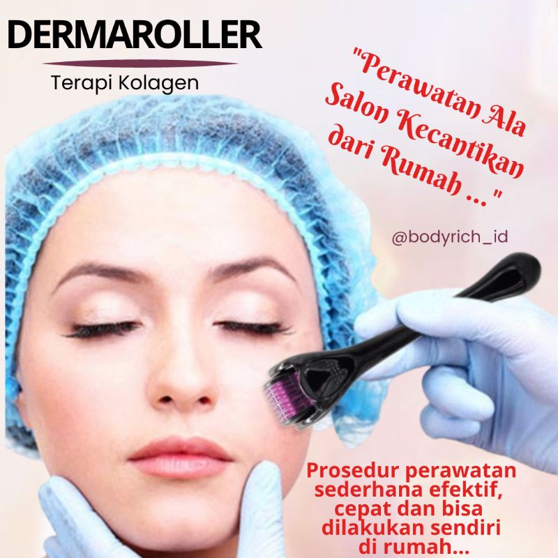 Dermaroller Strechmark Penghilang Bekas Luka Derma Roller Paket Bopeng