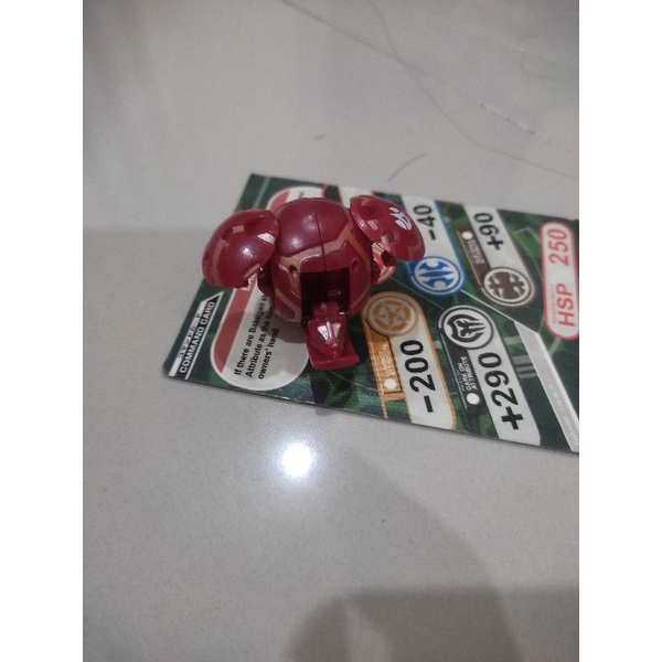 bakugan battle brawlers saurus pyrus & magnet card