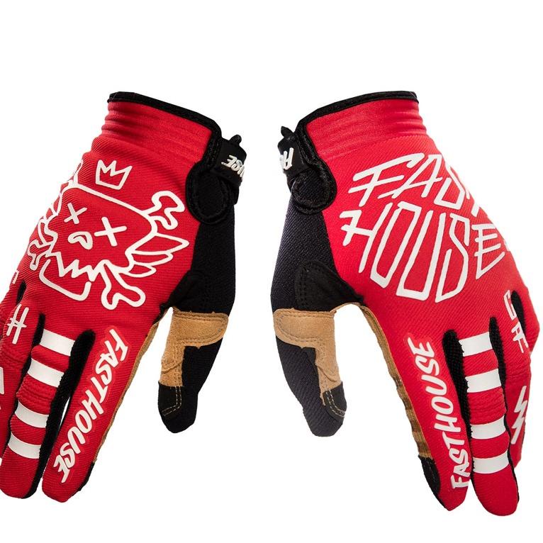 "QN. 270777" 【ID 】Fasthouse Sarung Tangan Touch Screen Gaya Klasik Untuk Motocross MTB AGV Bike Glov