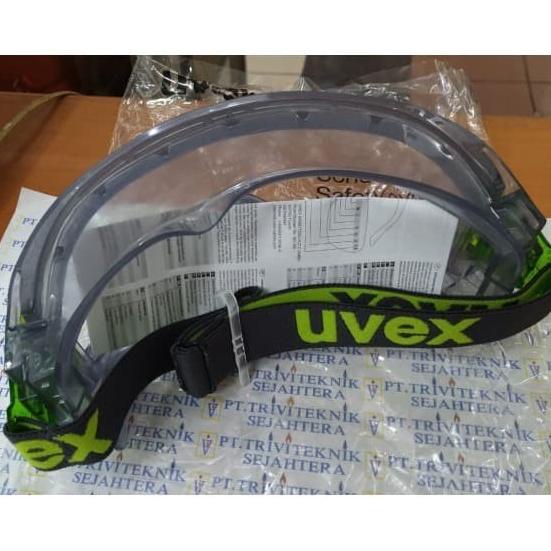 Kacamata Safety Goggle Uvex 9301-906,Google Uvex Green Strap,