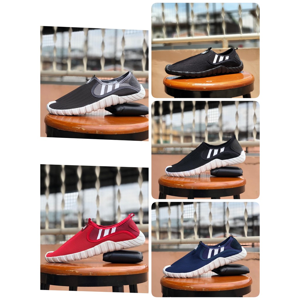 sepatu casual pria adidas slip on jawpaw series / sepatu santai pria tanpa tali / sepatu wanita slop