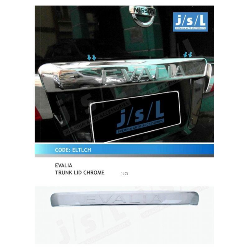 Lis bagasi belakang Trunk lid Evalia chrome jsl