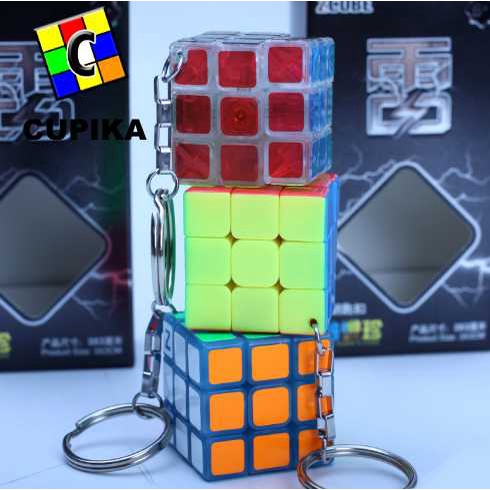 Rubik 3x3 3x3x3 ZCUBE gantungan kunci ganci 3cm kotak yongjun qiyi