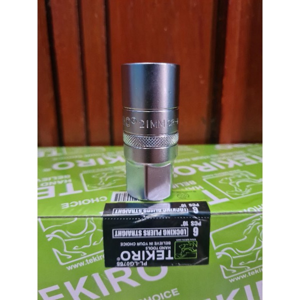 TEKIRO Mata Shock / Sok Kunci Roda Ban 21mm 1/2&quot; / Spark Plug 21 mm