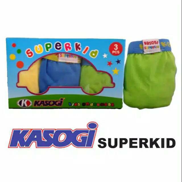 CELANA DALAM ANAK LAKI / COWOK /KARET BOXER MERK KASOGI KIDS