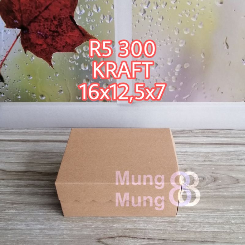 

Dus Kue KRAFT 16X12 / Kotak Kue KRAFT 16X12 / R5 300 KRAFT AK