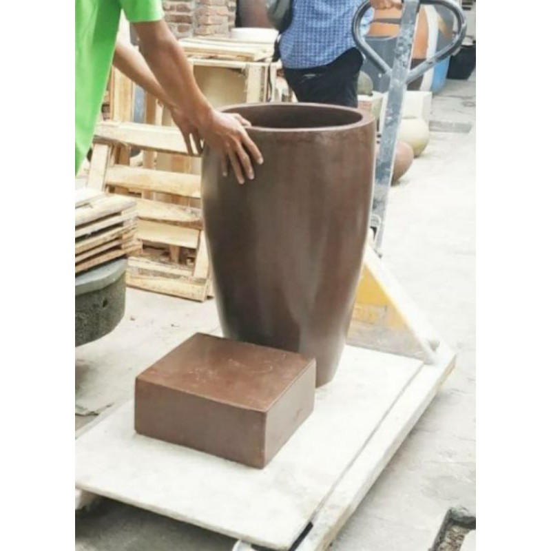 Bak Mandi Minimalis Warna Coklat Glossy