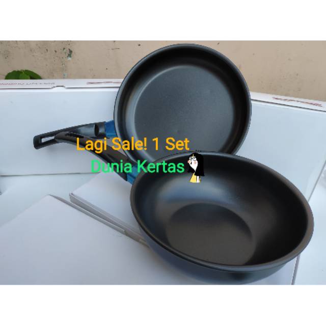 Set Frying pan dan Panci Teflon anti Lengket