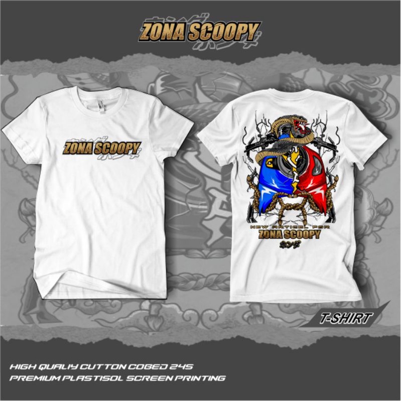 ZONA SCOOPY  T-SHIRT SCOOPY MERCHANDISE KAOS SCOOPY