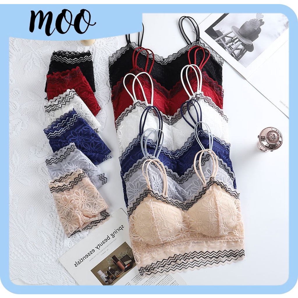 MOO B420 BRA SET + CELANA DALAM CD BH SET BROKAT BRALETTE RENDA BRUKAT BUNGA COD