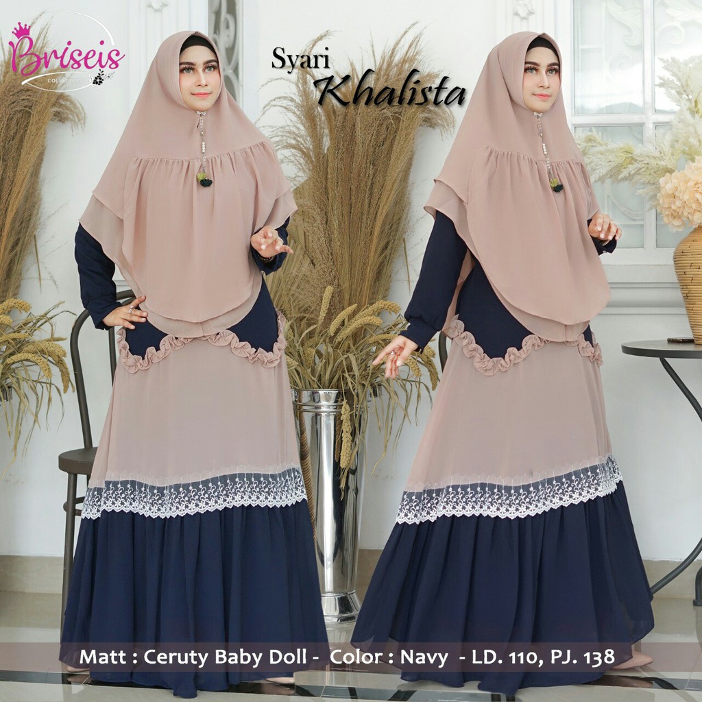 OK - GAMIS SYARI KHALISTA | GAMIS SYARI SET | GAMIS SYARI TERBARU | GAMIS SYARI CERUTI