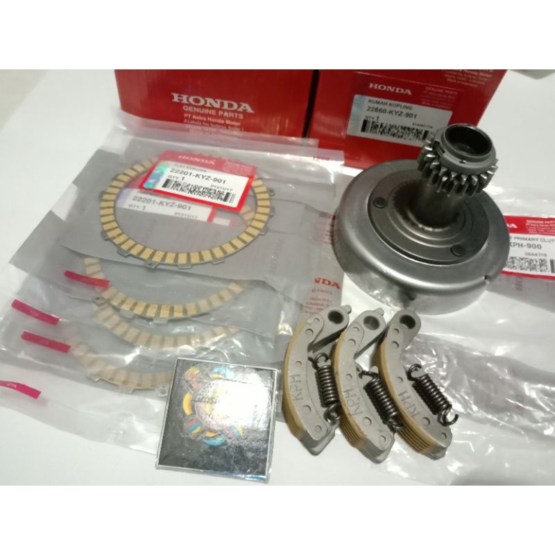 Lonceng Assy KYZ+kampas kopling KYZ+kampas ganda onlly KPH, Supra x 125 fi, Supra x 125 helm in fi i