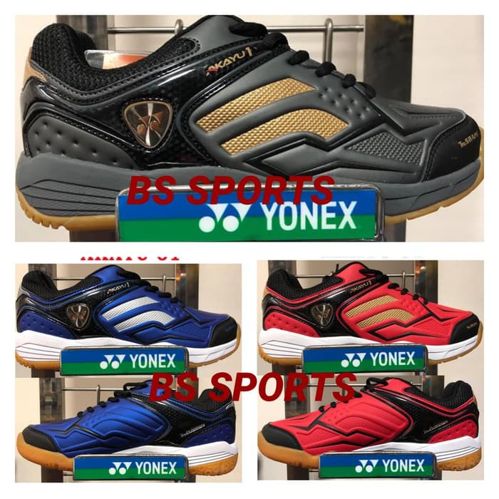 SEPATU BADMINTON YONEX AKAYU 01 ASLI ORI ORIGINAL 100% - Merah